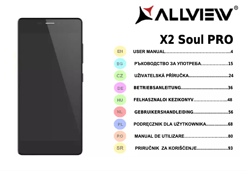 Page n°1 - Manuel utilisateur Allview X2 Soul Pro