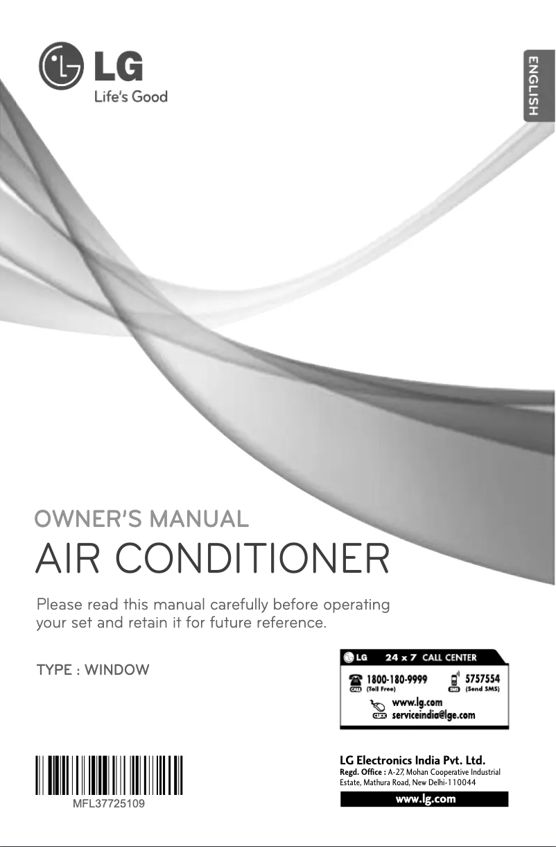 Page 1 of the manual User Manual LG LWA5BR3D