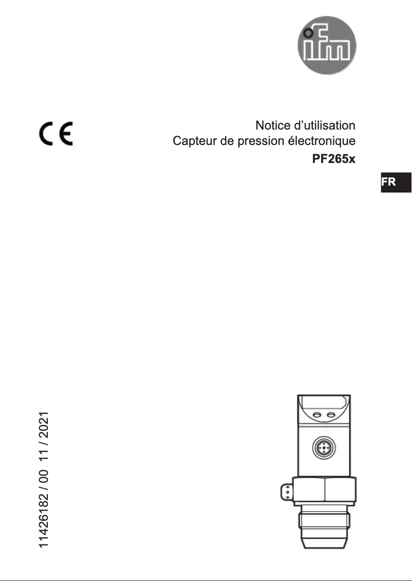 Page n°1 - Manuel utilisateur IFM PF2653