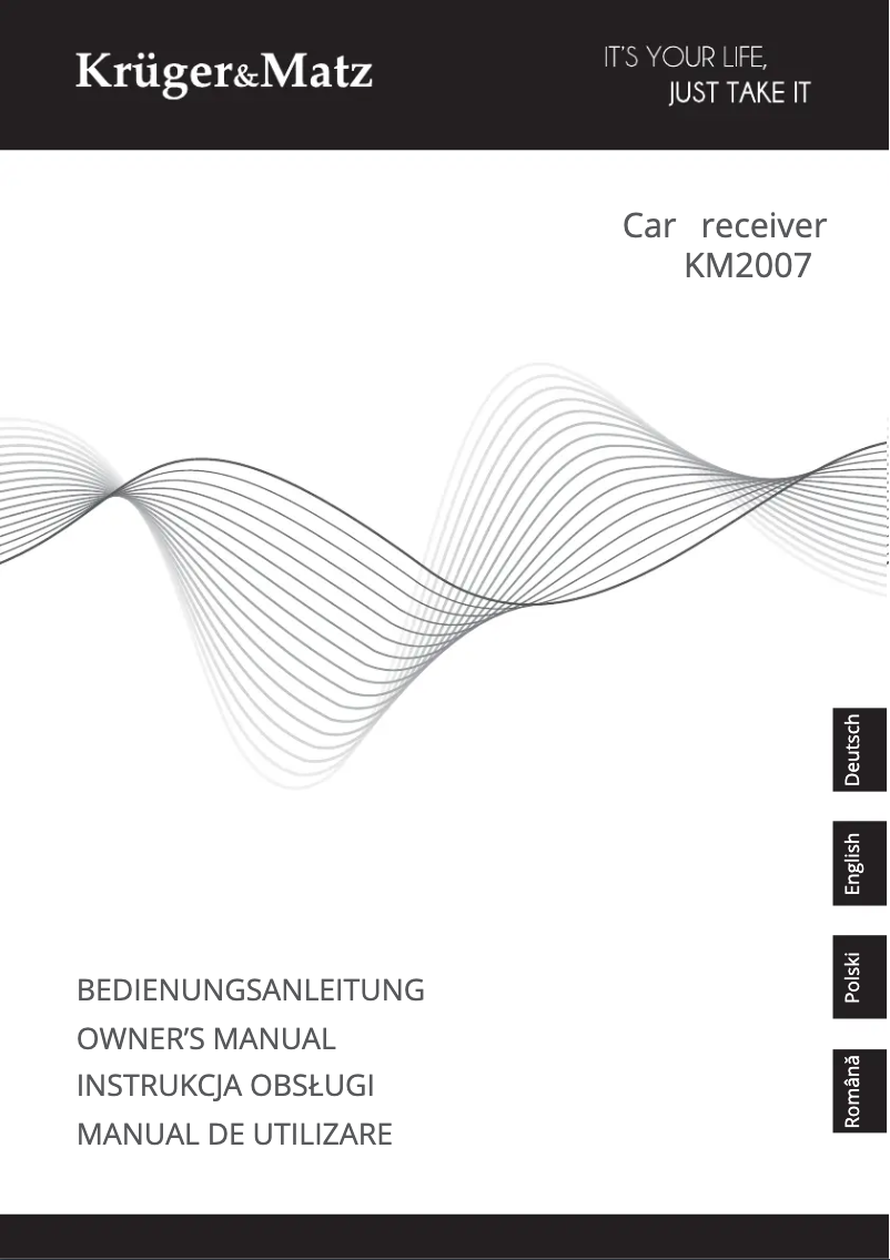 Page 1 de la notice Manuel utilisateur Krüger&Matz KM2007