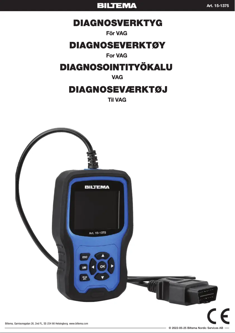 Image de la première page du manuel de l'appareil 15-1375