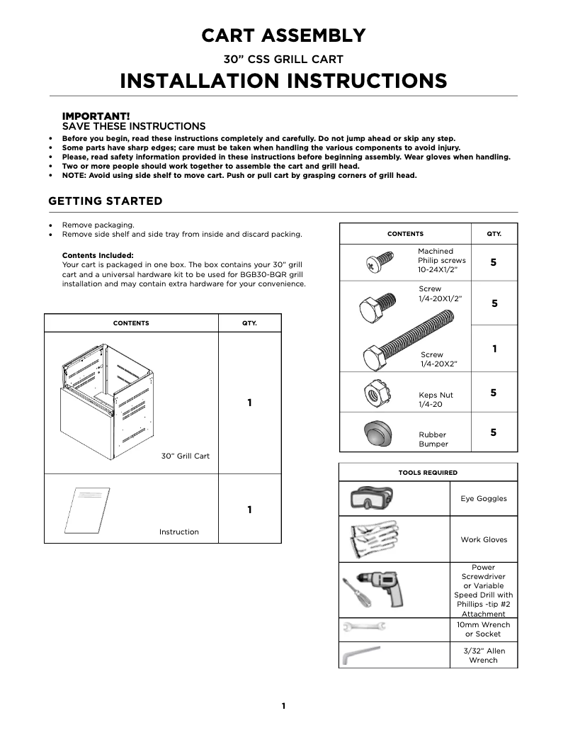 Image de la première page du manuel de l'appareil CSS30