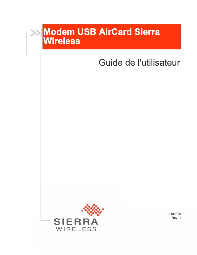 Page 1 de la notice Manuel utilisateur Netgear AirCard 319U