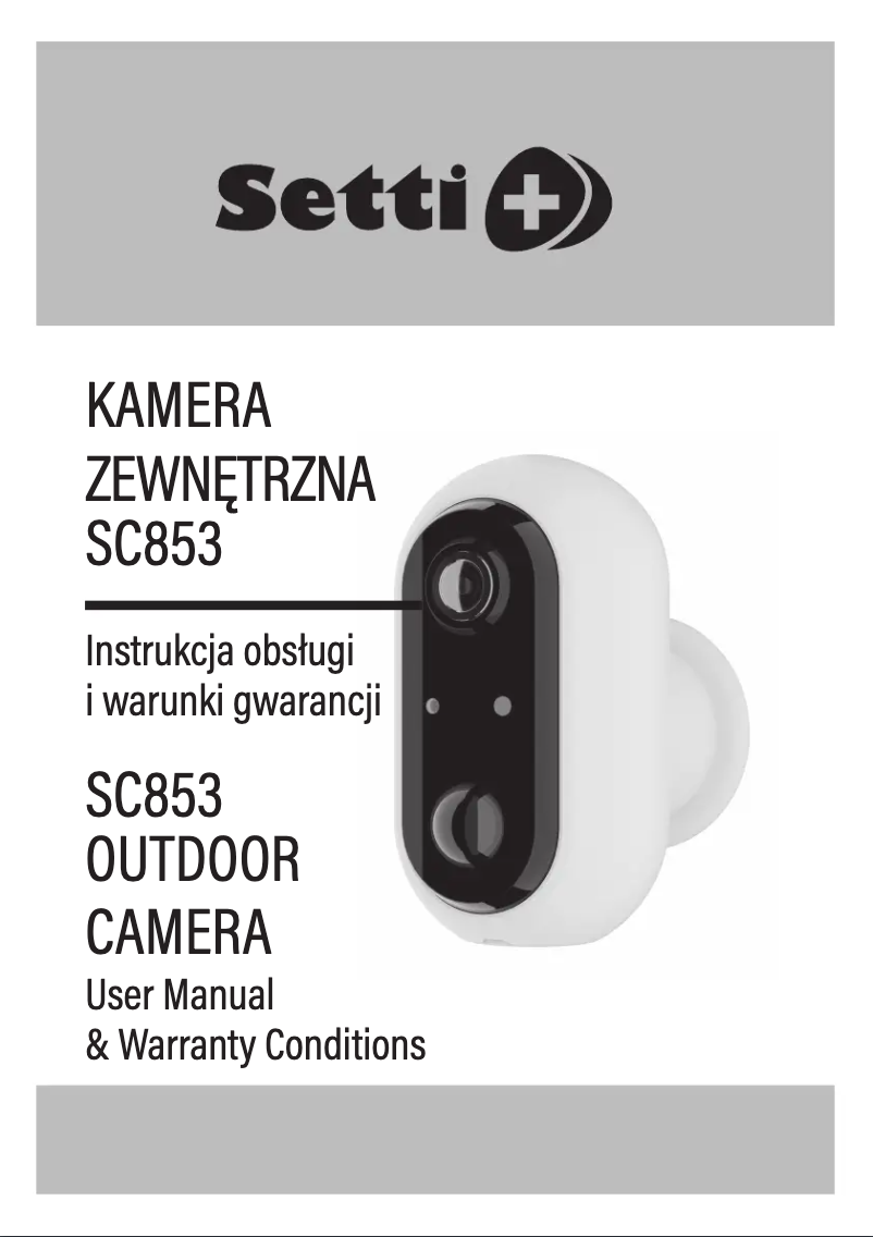 Image de la première page du manuel de l'appareil SC853