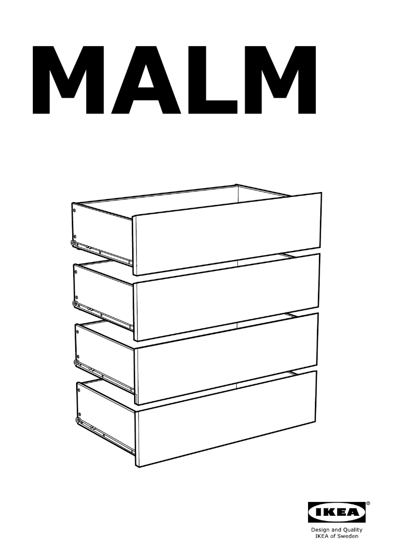 Page 1 de la notice Manuel utilisateur Ikea MALM 903.546.62