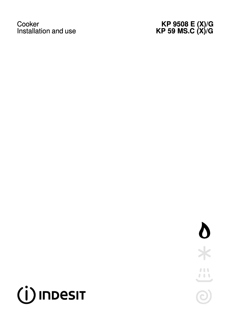 Page 1 de la notice Manuel utilisateur Indesit KP 9508 EXG