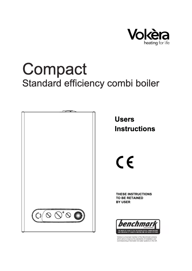 Page 1 de la notice Manuel utilisateur Vokèra Compact