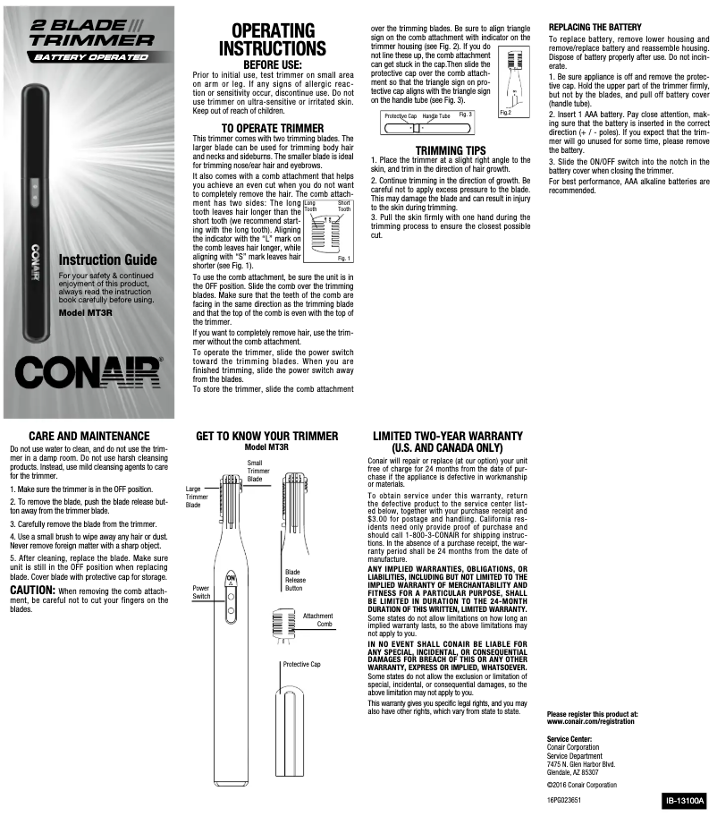 Image de la première page du manuel de l'appareil PT3N