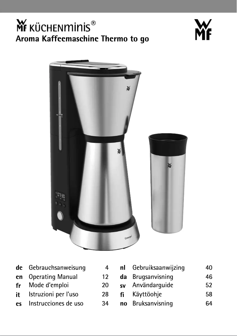 Image de la première page du manuel de l'appareil Thermo to go
