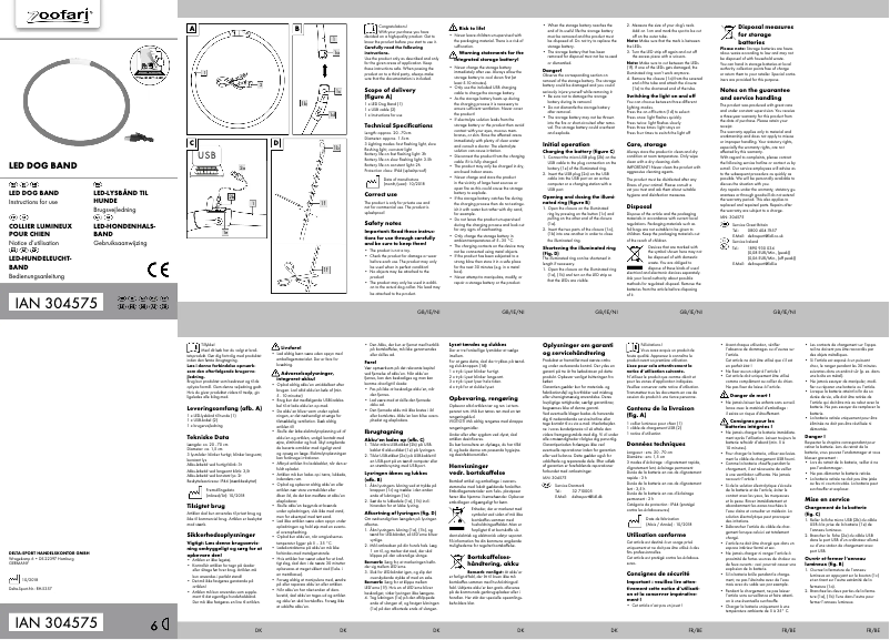 Page 1 de la notice Manuel utilisateur Zoofari IAN 304575