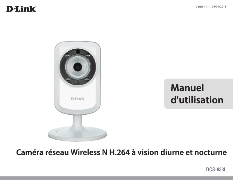 Image de la première page du manuel de l'appareil DCS-933L