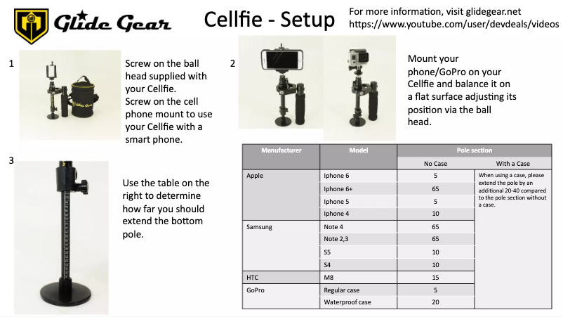 Page 1 de la notice Manuel utilisateur Glide Gear CYL 100
