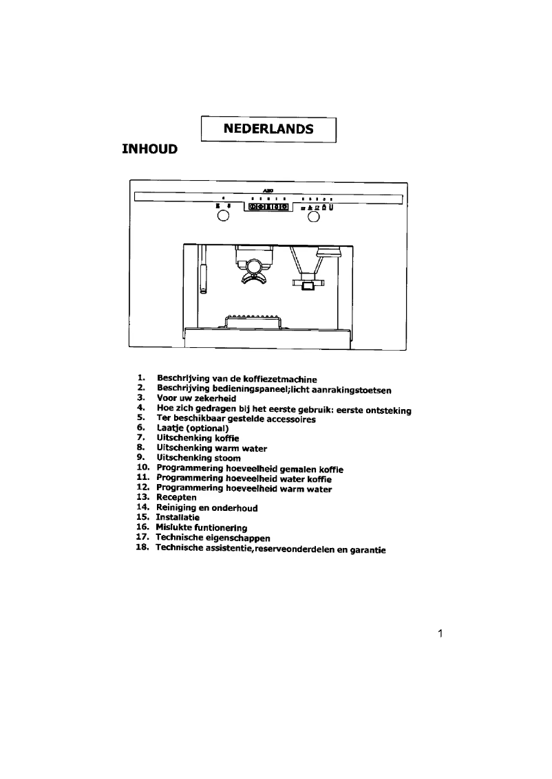 Image de la première page du manuel de l'appareil PE 8038