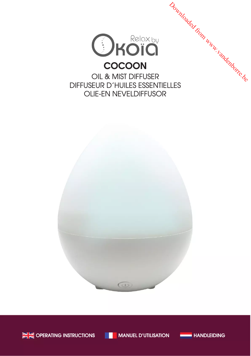 Image de la première page du manuel de l'appareil Cocoon