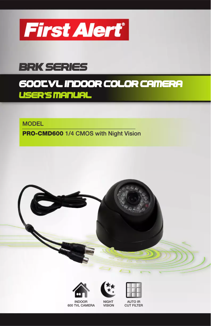 Page 1 de la notice Manuel utilisateur BRK PRO-CMD600