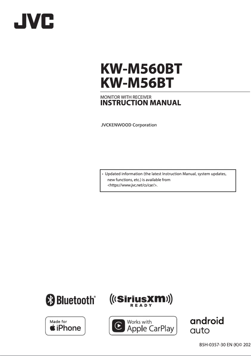 Page 1 de la notice Manuel utilisateur JVC KW-V66BT