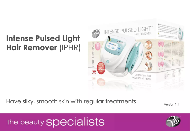 Page n°1 - Manuel utilisateur Rio IPHR