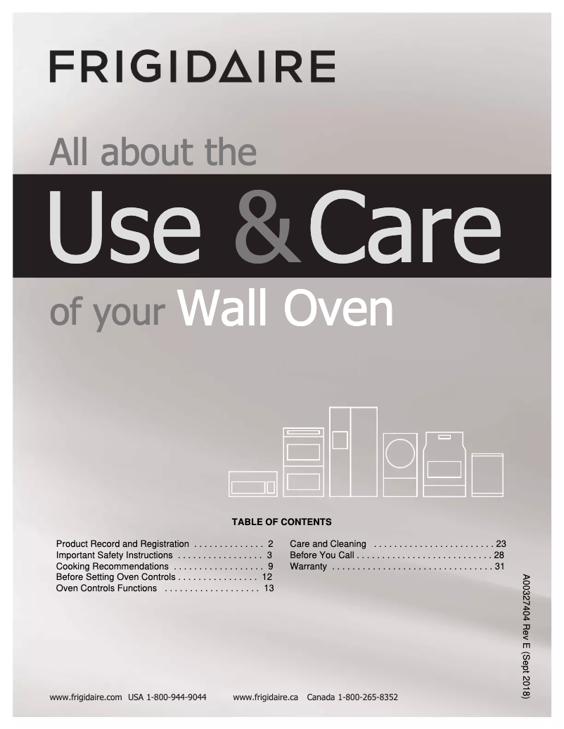 Image de la première page du manuel de l'appareil FFGW2426UB