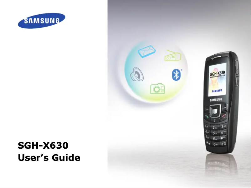 Page n°1 - Manuel utilisateur Samsung SGH-X630