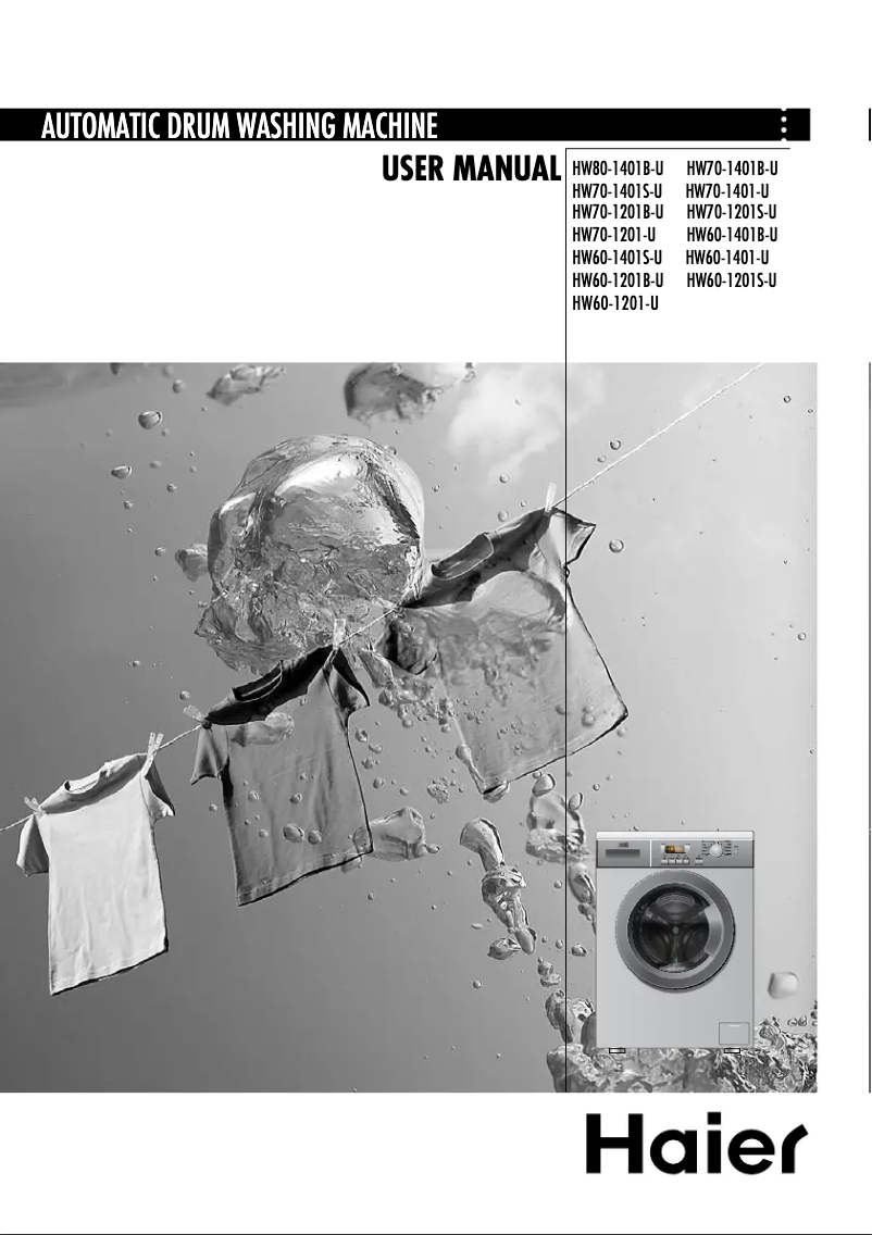 Página 1 del manual Manual de usuario Haier HW70-1401S-U