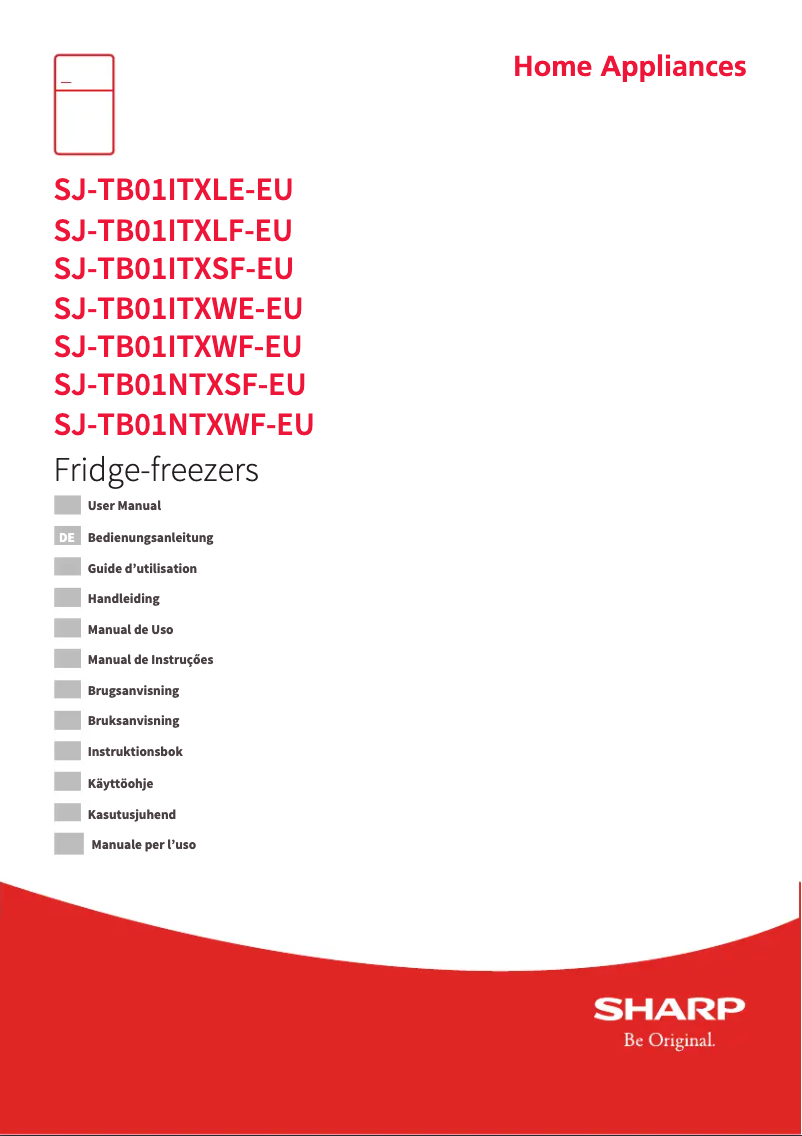 Page n°1 - Manuel utilisateur Sharp SJ-TB01ITXLF-EU
