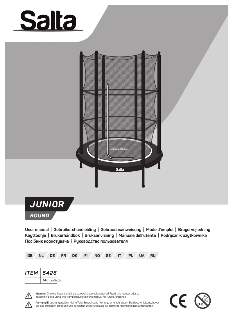 Page n°1 - Manuel utilisateur Salta Junior 5426