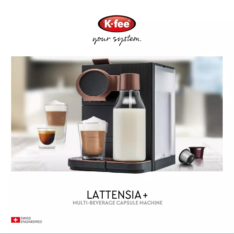 Page n°1 - Manuel utilisateur K-fee Lattensia+