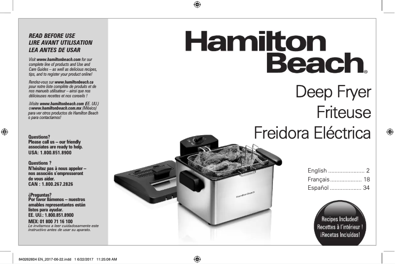 Page n°1 - Manuel utilisateur Hamilton Beach 35042