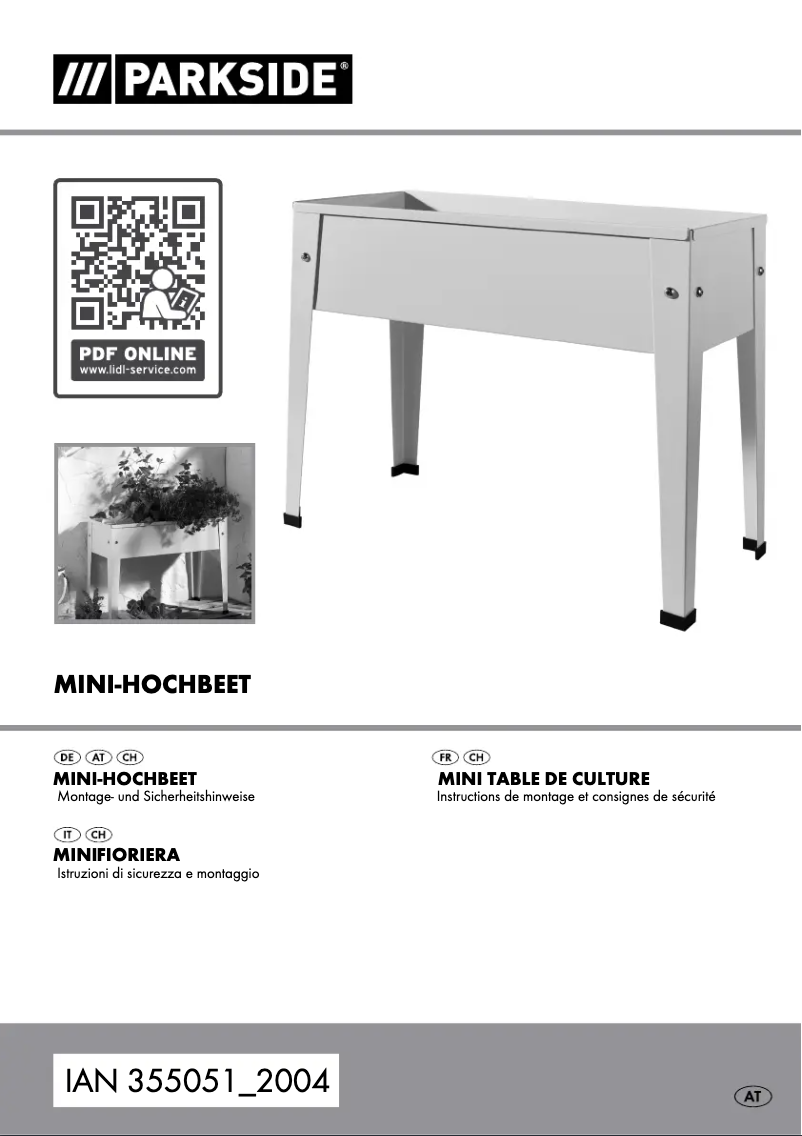 Page n°1 - Manuel utilisateur Parkside IAN 355051