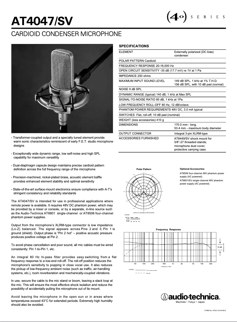 Image de la première page du manuel de l'appareil AT4047/SV