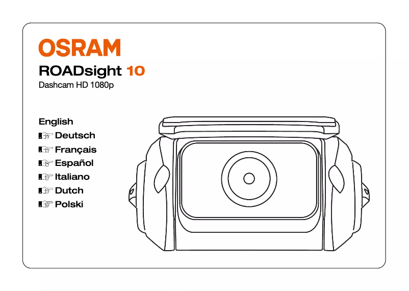 Page n°1 - Manuel utilisateur Osram ROADsight 10