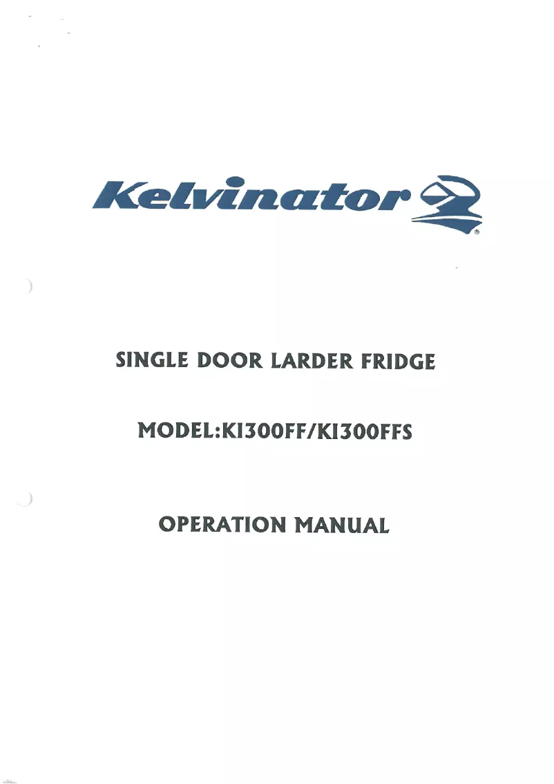 Page n°1 - Manuel utilisateur Kelvinator KI300FF