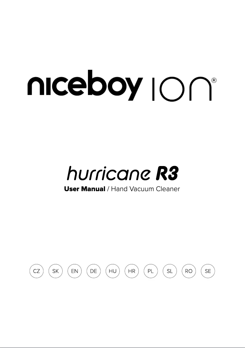 Page 1 de la notice Manuel utilisateur Niceboy ION Hurricane R3