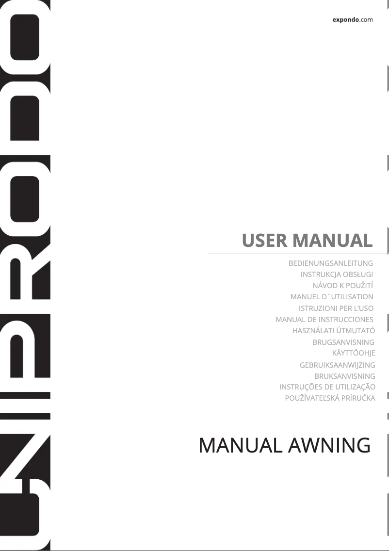 Page 1 de la notice Manuel utilisateur Uniprodo UNI_SA_01