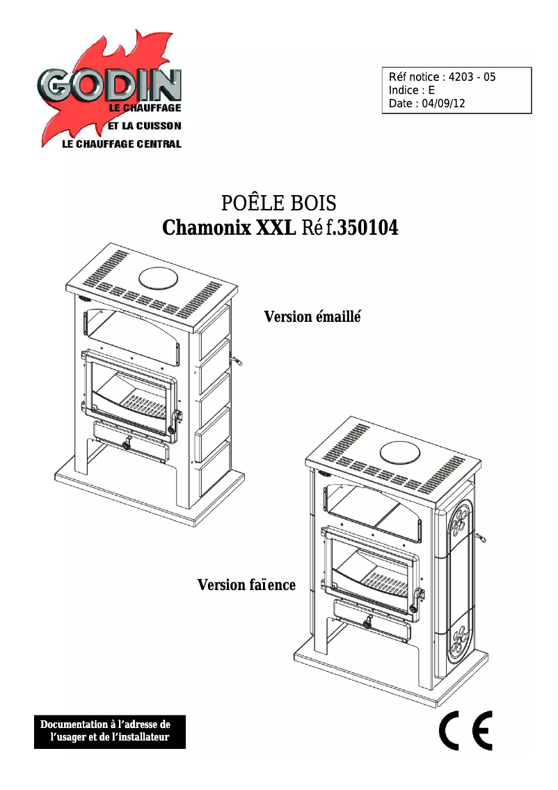 Page n°1 - Manuel utilisateur Godin 350104