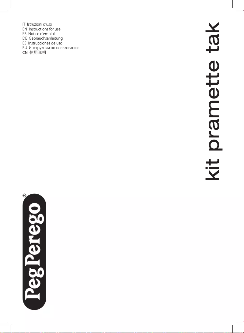 Page n°1 - Manuel utilisateur Peg Perego Kit Pramette Tak