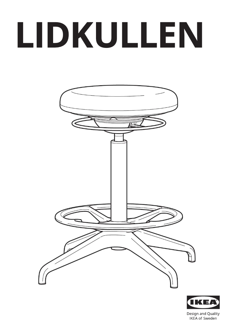 Page 1 de la notice Manuel utilisateur Ikea LIDKULLEN 004.183.76