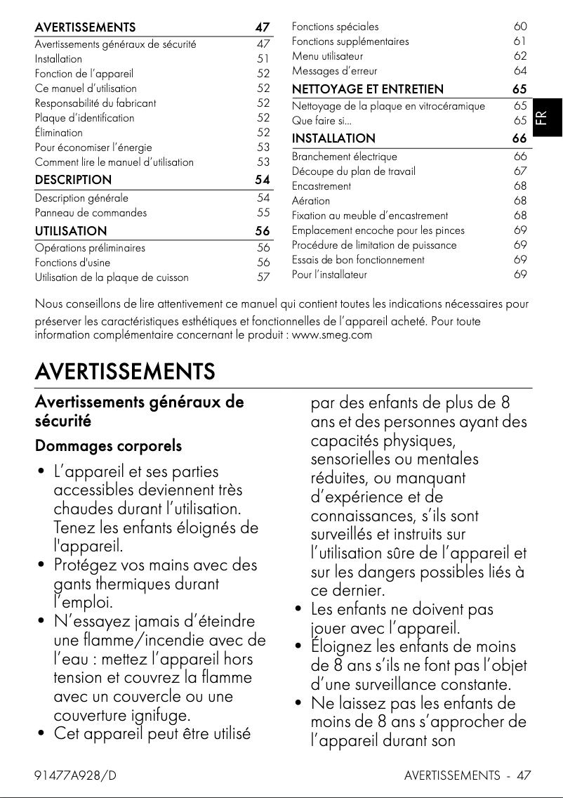 Image de la première page du manuel de l'appareil SIM3644MWH