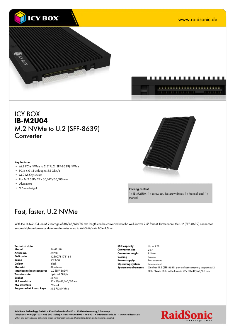 Image de la première page du manuel de l'appareil IB-M2U04