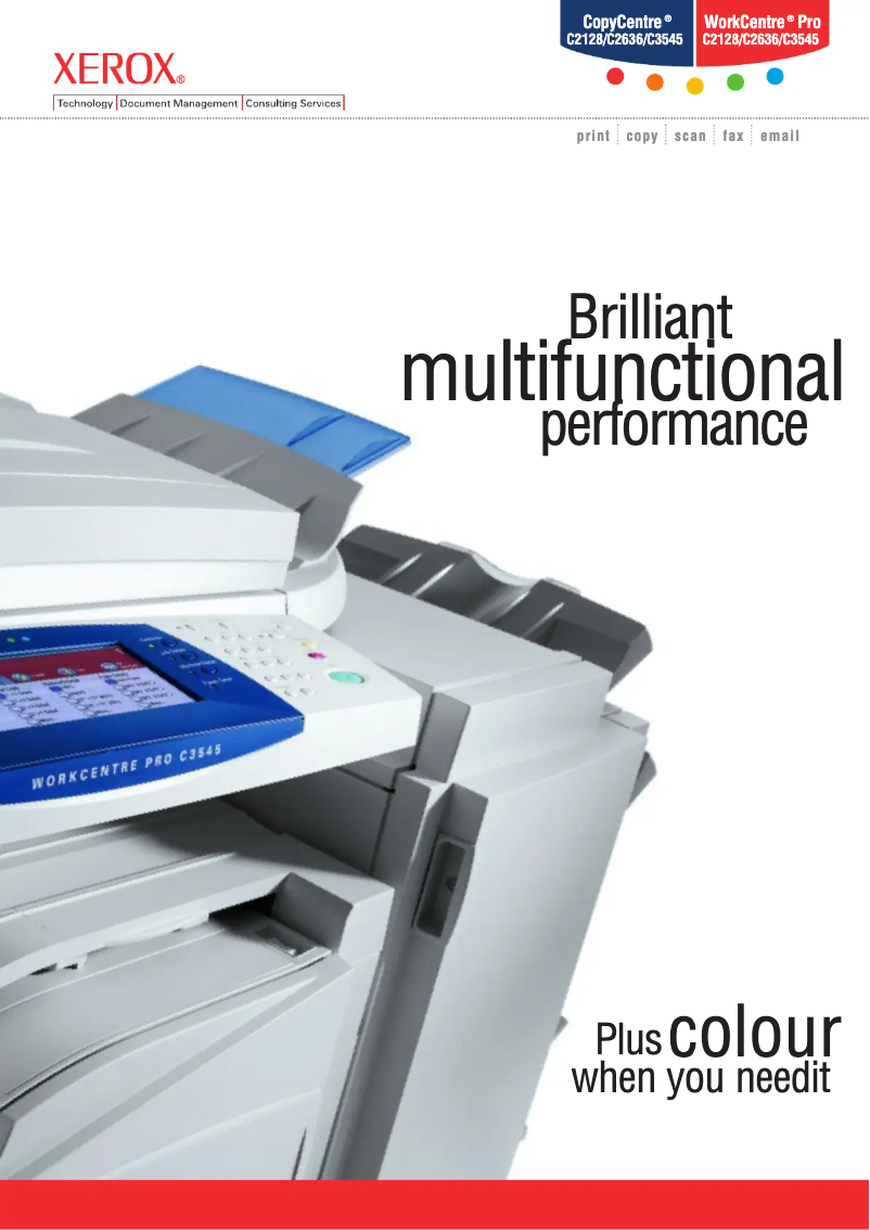 Página 1 del manual Manual de usuario Xerox CopyCentre C3545 RX