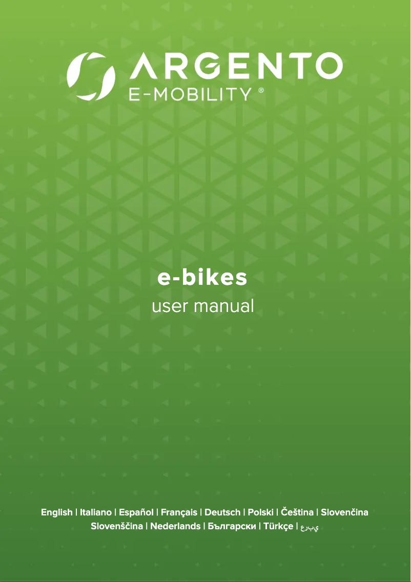 Page 1 de la notice Manuel utilisateur Argento Mini Max