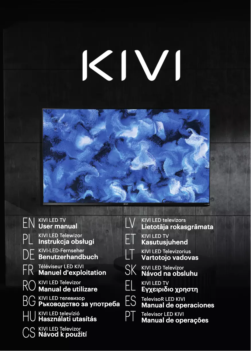 Page n°1 - Manuel utilisateur Kivi 32F750NB