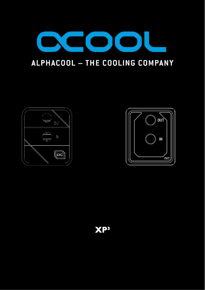 Page 1 de la notice Manuel utilisateur Alphacool XP³