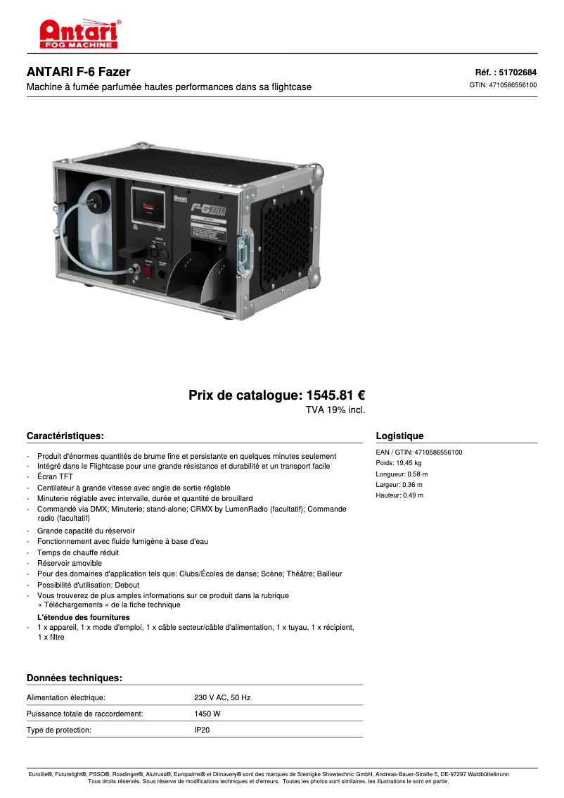 Image de la première page du manuel de l'appareil F-6 Fazer
