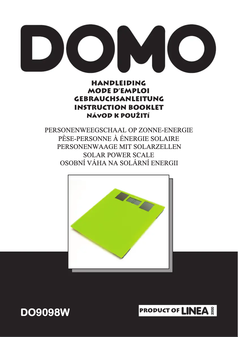 Image de la première page du manuel de l'appareil DO9098W