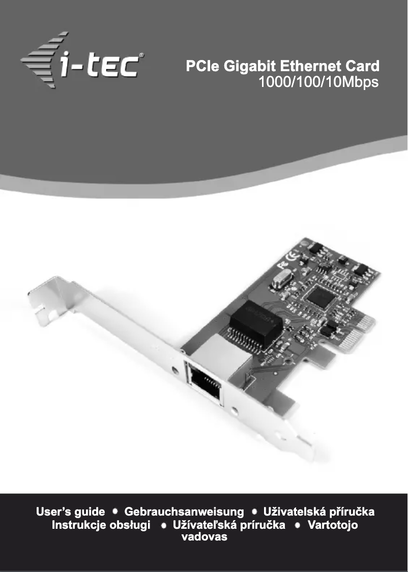 Page 1 de la notice Manuel utilisateur i-TEC PCEGLAN