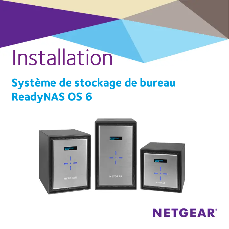 Page 1 de la notice Guide d'installation Netgear ReadyNAS R20400
