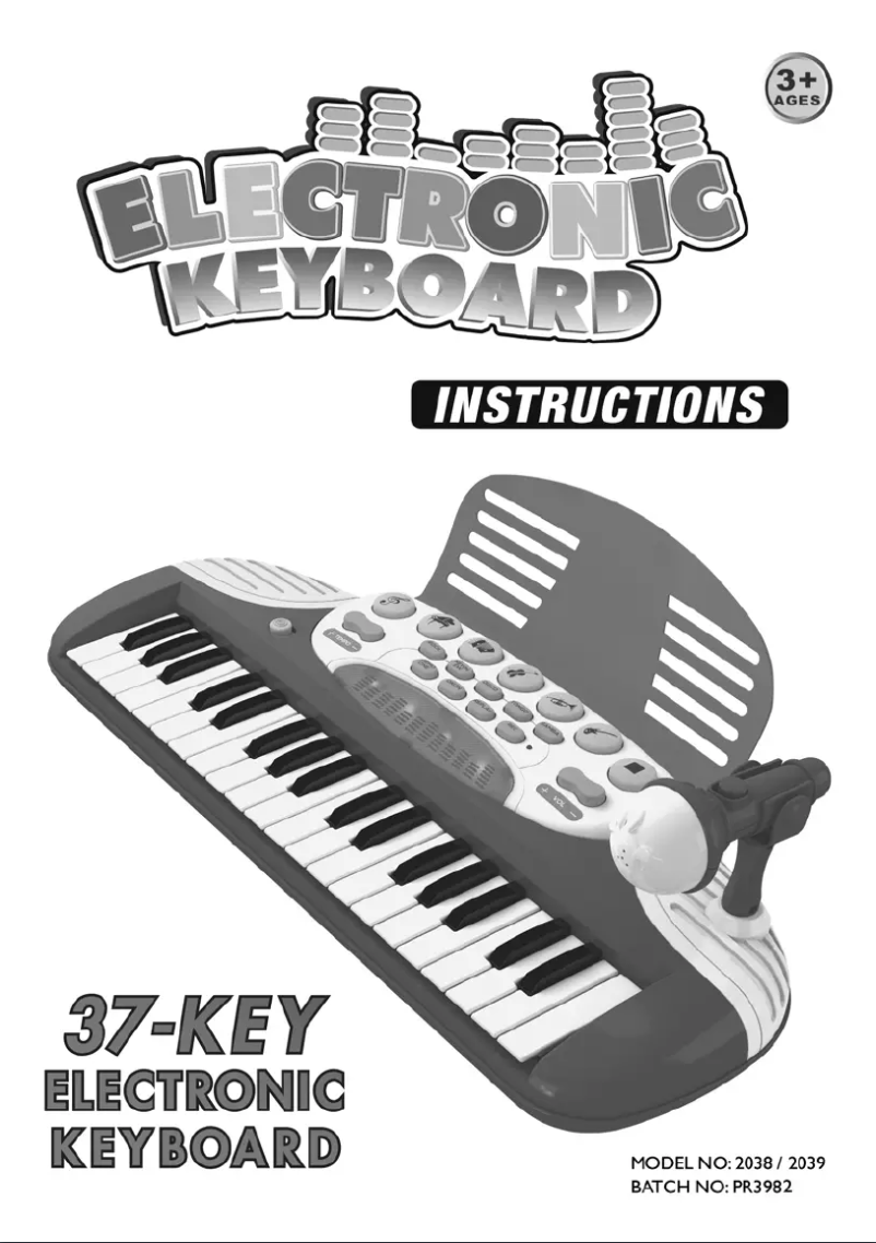 Page 1 de la notice Manuel utilisateur Gem Toys 2038