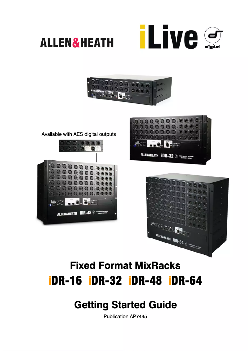 Image de la première page du manuel de l'appareil IDR-16