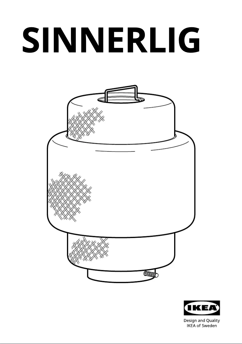 Page 1 de la notice Manuel utilisateur Ikea SINNERLIG 905.012.05
